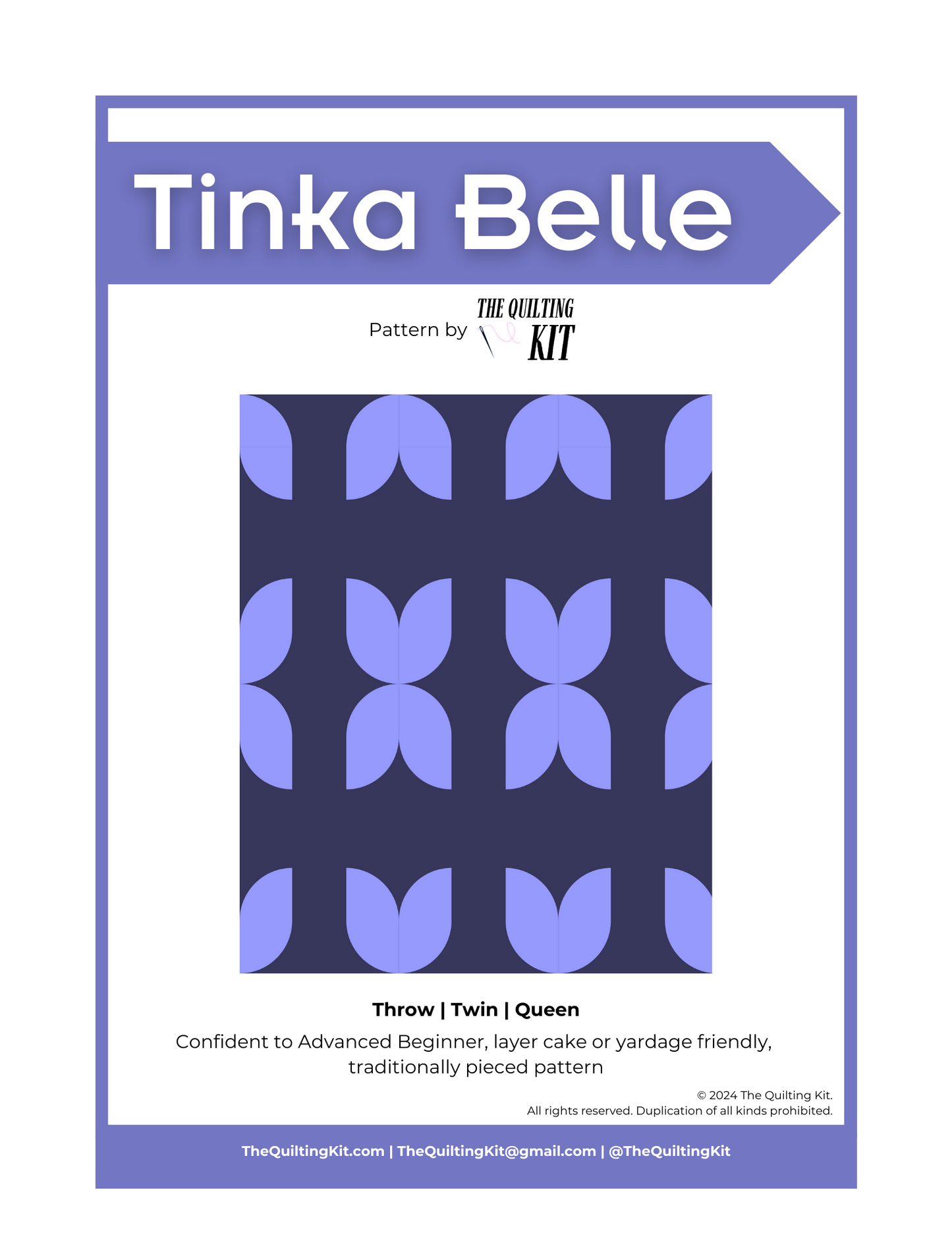 Tinka Belle Quilt Pattern - PDF